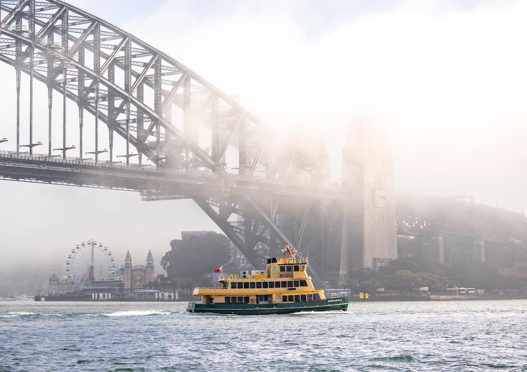 Ferry in Fog
